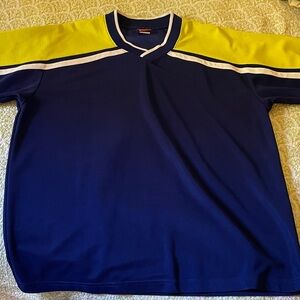 Prospirit Navy, Yellow and White Athletic Top